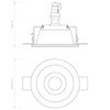 Astro Blanco Round Adjustable Indoor Downlight (Plaster), GU10 LED Lamp,