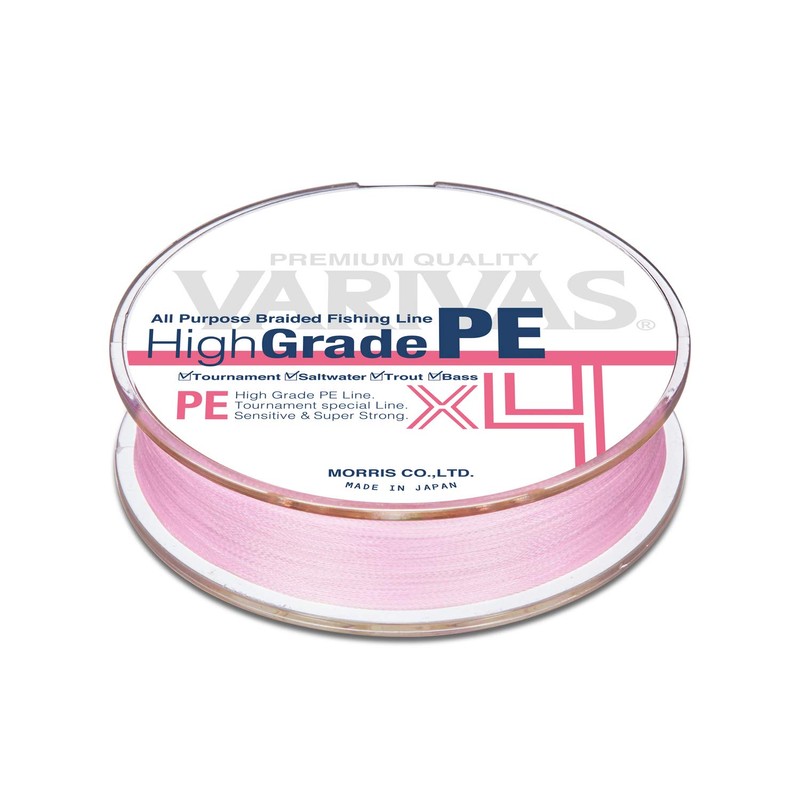 VARIVAS HighGrade PE x4 (Milky Pink, 100m 25lb. (#1.5))