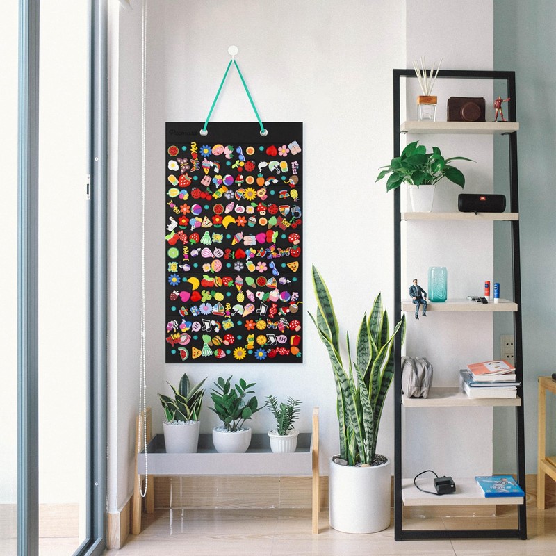 PACMAXI Hanging Shoe Charm Holder with 180 Holes, Wall Mounted