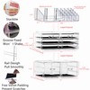 Cq acrylic 3 Pack Clear Makeup Storage Organizer,Stackable 6 Drawers