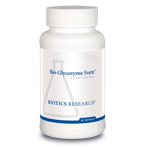 BIOTICS Research Bio Glycozyme Forte Multivitamin for Glycolytic Support, Vanadium, Zinc, Chromium, Manganese, Inositol, Catalase, Healthy Metabolism and Homocysteine 90 Capsules
