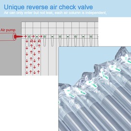 Inflatable Column, packing paper for moving breakables,Easy to Tear, Large Bubble, Thicker & Durable for Packing, Delivering & Moving (12inch x935Feet /Roll)