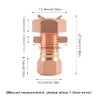 6PCS Split Bolt Connector Copper Grounding Clamps for Completing Ground