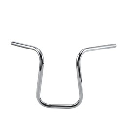 14'' Rise 1'' 25.4 mm Round Ape Hanger HandleBars Fit Harley Street Bob Sportster XL 883 1200 Street Bob Fat Boy Shadow Intruder Vulcan Road Star Drag Star Volusia Custom Application Chrome