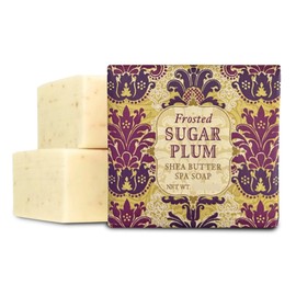 Greenwich Bay Mini Botanical Soap Bars – 12 Pack 1.9 oz Each – Individually Wrapped Guest Soaps for Airbnb, Spa, Travel, Bath – Travel Size Bar Soap Set, Sugar Plum