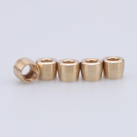 AC PERFORMANCE -3 AN Brass Olive Inserts fit for AN3 PTFE Teflon Fuel Line Hose End Fitting, Pack of 5