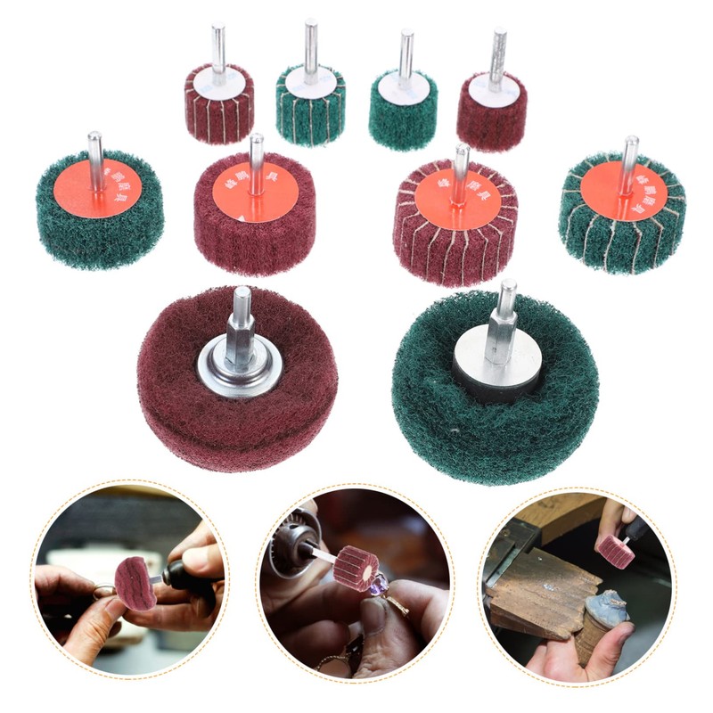 Mobestech Rust Burr Removal Electric Grinding Head Kit 10pcs Iron