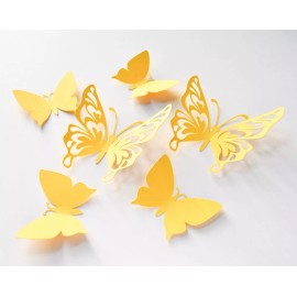 ArtPaperWonders Paper Butterflies Wall Art Butterfly Cutouts for Girl Room Wall Decor