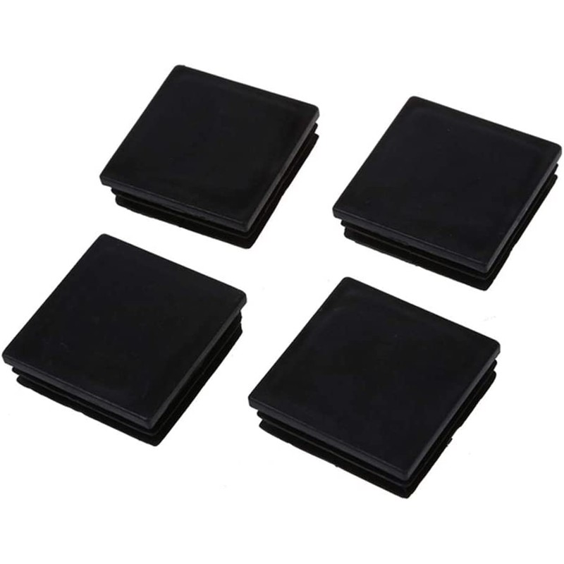 100 Pack 1 Inch Square Plastic Plug, tubing end Cap,
