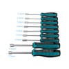 Meichoon 9pcs Socket Wrench Screw Driver Non-Magnetic Tip Metal Hex