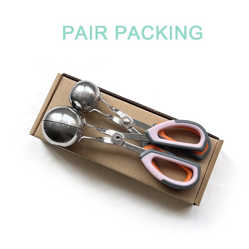 Generic 2-Pack Meatball Maker Scoops, Non-Stick, Stainless Steel 304, Anti-Slip