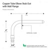 Pex-A Expansion Copper Stub Out Elbow with Flange 3/4" x
