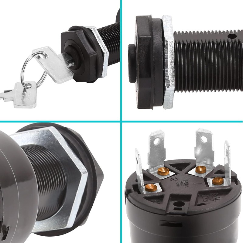 10L0L Golf Cart Ignition Switch with 2 Keys for Club
