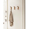 SORWDUERM 2 Pack Orange Leather Coat 2 Hooks Wall for