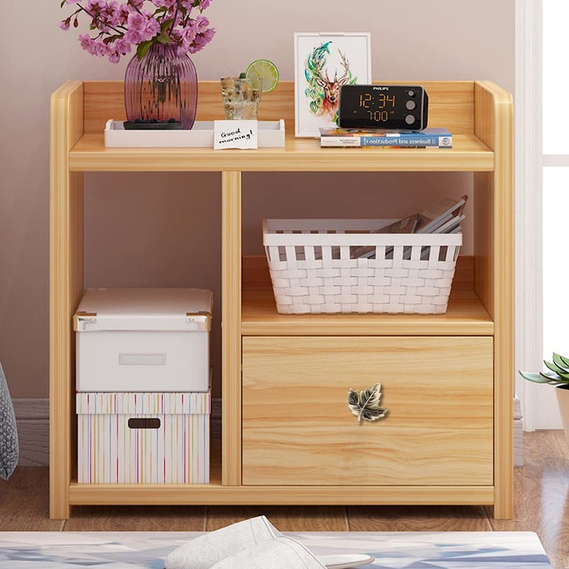 JfwuHap 10Pcs Bronze Maple Leaf knobs Farmhouse Style Decorative Mini