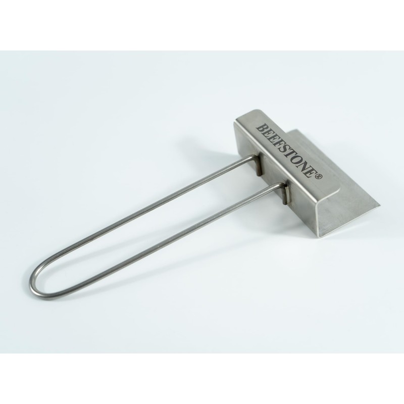 BEEFSTONE 100% Stainless Steel Lava Stone Lifting Tool - For