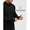 baleaf Men's Long Sleeve Fleece Quarter Zip Pullover Sweatshirt with