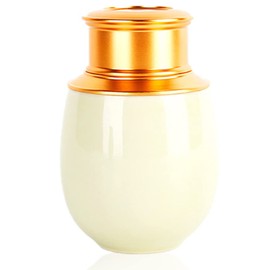 HIRAISM Mini Urn Urn for Ashes, Buddhist Altar, Bones & Dives, Hand Ceramic, Container, Screw Type, Capacity 7.1 oz (200 g) (Yellow)
