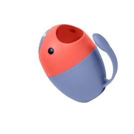 Damaiyyy Hair Washing Cup, Children's Baby Shampoo Cup Washing Cup Waterfall Bath Rinser Cup Bath Shower Cup Shampoo Rinser Jug Flusher Cup Protection Eye Wash Cup for Children and Elderly, Blue