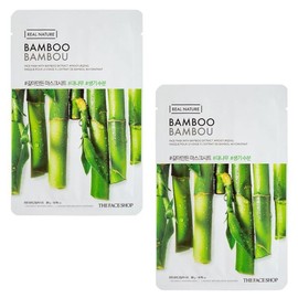 1+1 The Face Shop Re-made Bamboo Mask Sheet 20g / 1+1 더페이스샵 갈아만든 대나무 마스크시트 20g