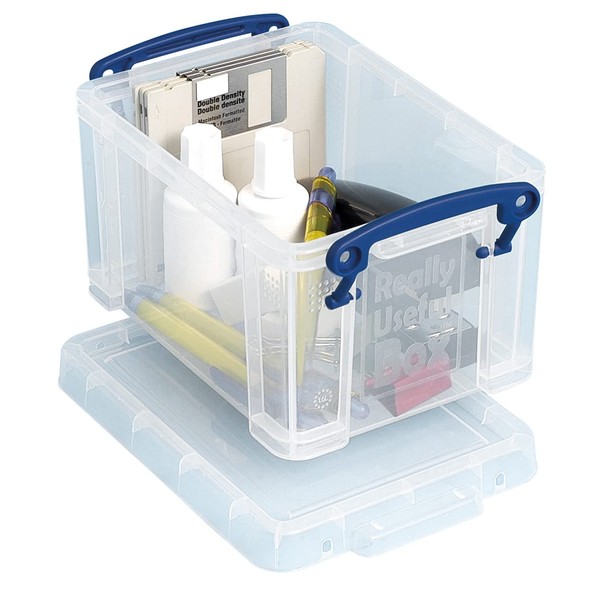 Really Useful Plastic Storage Box 1.6 Litre Clear