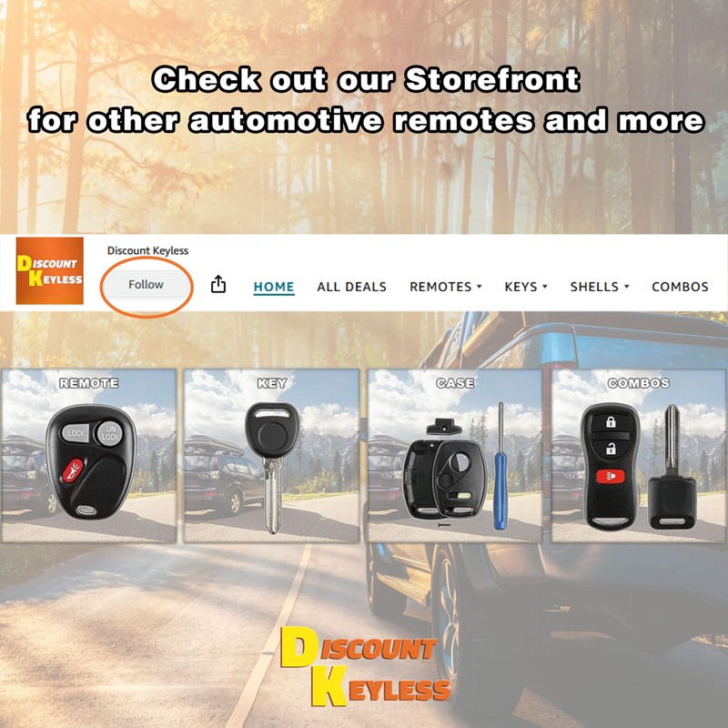 2X Discount Keyless Key Fob Remote for 2004 2005 2006