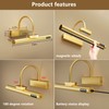 ENWEGEY RGB Picture Light for Wall - 14In Painting Light