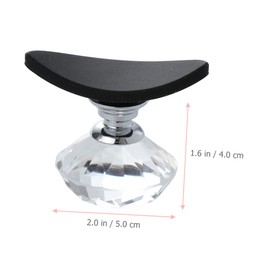 Healvian 1Set Diamond Handle Quick Eyeshadow Stamp Tool Eye Shadow Applicators for Effortless Makeup for Beginners Busy Women Create Precise Looks Seconds