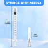 100 Pack 1ml Syringes with Needle, 27 G 0.5 Inch