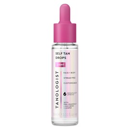 TANOLOGIST, Self Tan Drops, Serum Autobronceador Facial y Corporal con Ácido Hialurónico y Glicerina, Light Glow, 30 ML