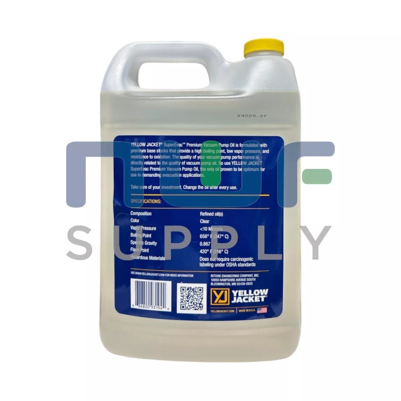 Yellow Jacket 93194 Yellow Jacket SuperEvac Premium Vacuum Pump Oil
