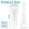DIVINA VITAE 6 Pcs Empty Lip Gloss Tubes 8ml Lipgloss