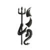 2 Set Black Devil Style Stickers Demon Decals Decoration for