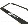 License Plate Frame 1pc 3D F SPORT Emblem Badge BLACK