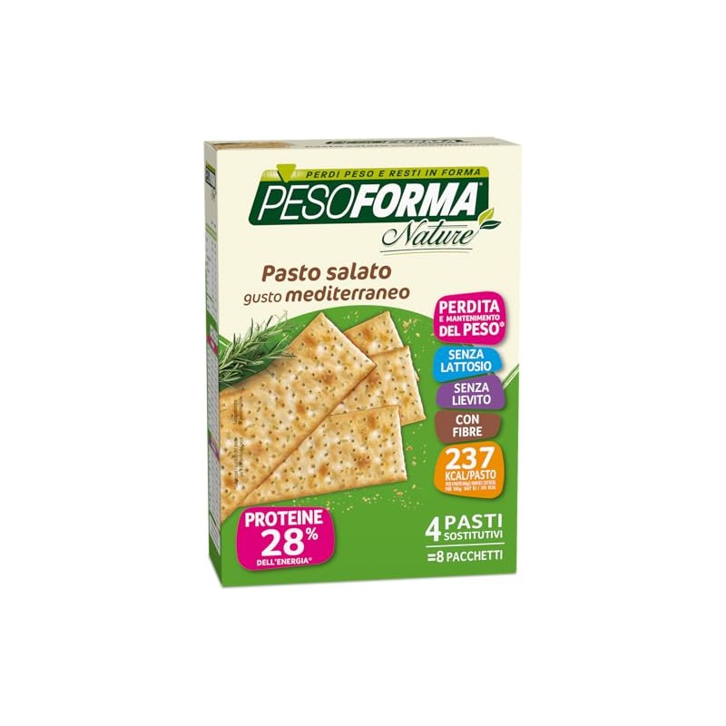 Pesoforma Nature Pasto Mediterraneo, Neutro, 240 Grammi