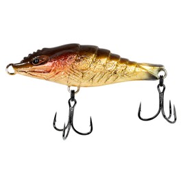 Weebass Lure - PRAWN Star 65mm/9g Crankbaits for Bass,Deep Diving Crankbaits, Fishing Lures/Jerkbait, Hard Baits for Bass Trout Freshwater and Saltwater (MUD PRAWN)