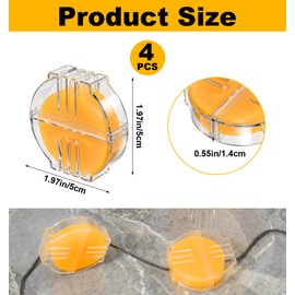 4 Pcs Beeswax for Thread, Yellow Beeswax Thread Conditioner (5 * 5 * 1.4 c)