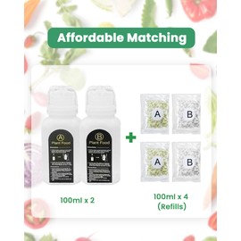 Plant Food Hydroponics Nutrients Supplies Hydroponic Growing System General A&B Plants Food for Vegetables Fruits Flowers Thrive - Indoor Herb Garden Plants Accessories