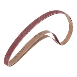 uxcell 2pcs 1-1/2" x 30" Sanding Belts 80 Grits Aluminum Oxide Abrasive Belt Sander Paper Sanding Papers for Metal Wood Grinding Polishing, Reddish Brown