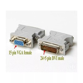 Unbranded/Generic 2 Pack DVI-I 24+5 Pin Dual Link Male to VGA Female Adapter Converter Monitor PC