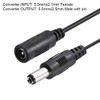 sourcing map Adaptor Connector Converter 5.5 x 2.1 mm to