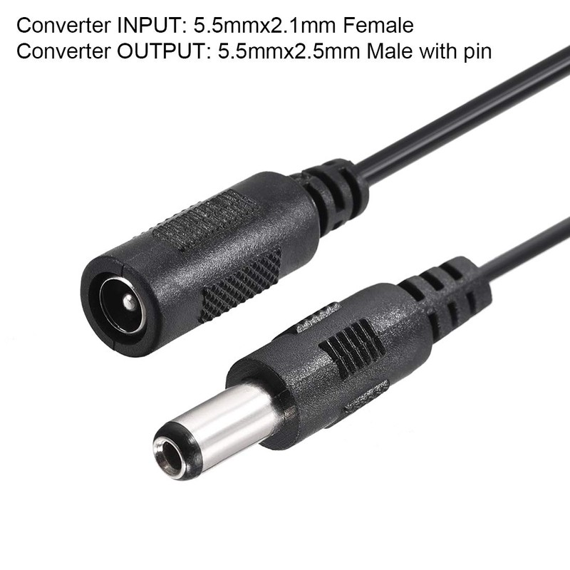 sourcing map Adaptor Connector Converter 5.5 x 2.1 mm to