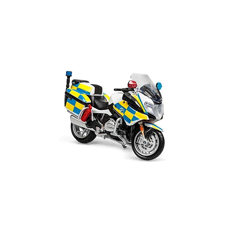 Maisto M34306 1:18 Motorbike Authority Police MOTORCYCLES-18PC Dispenser, Assorted Designs