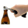 Fackelmann Corkscrew and Bottle Opener, Grey/Black, 17 x 12 x