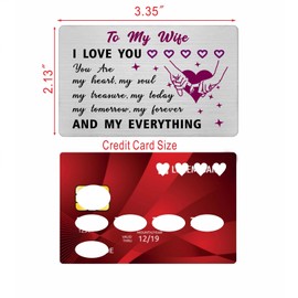 Christmas Card for Wife- to My Wife Birthday Just Because Anniversary Valentines Xmas Gifts from Husband Romantic