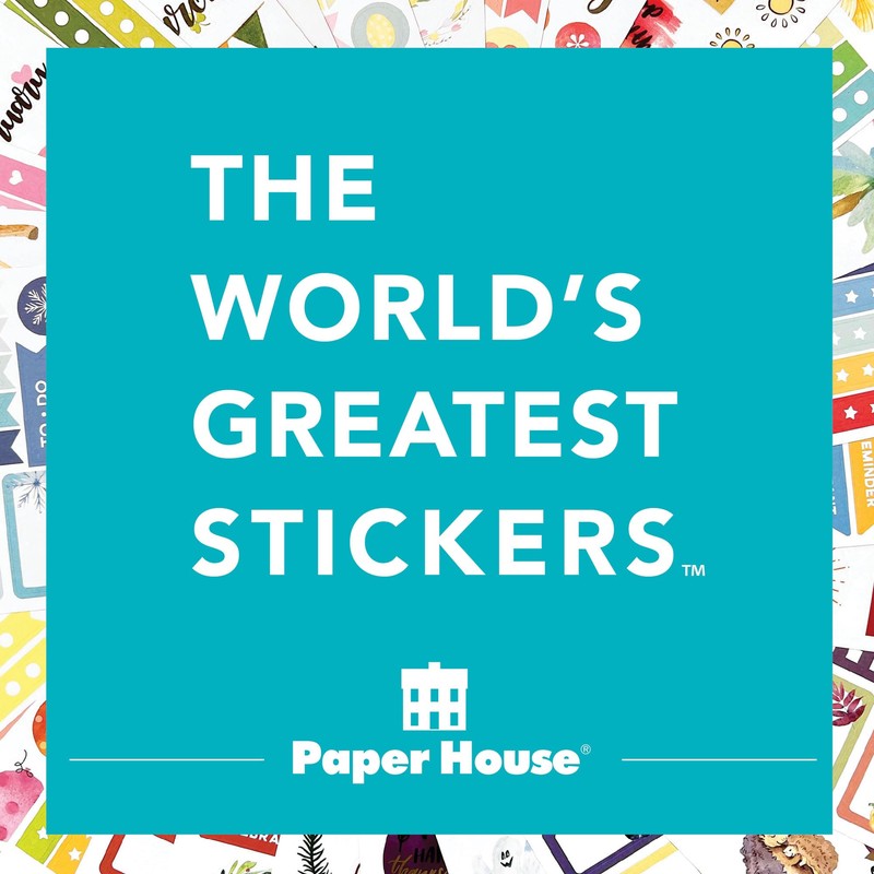 Paper House Productions Pack of 3 Sticker Half-Sheets for Crafts,