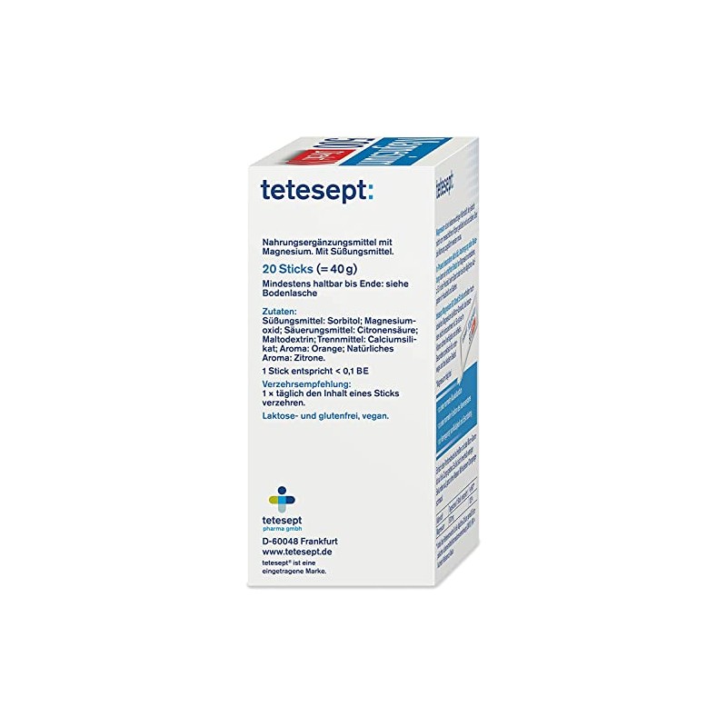 tetesept Magnesium 500 Direct - 1 x 20 Direct Sticks
