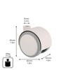Wagner Design 01670401 Soft Furniture Castor Diameter 40 mm Height