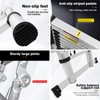 Telescoping Ladder 5M/16.5FT A Frame Extension Ladder Multi-Purpose Heavy Duty