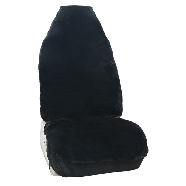 [2025 Upgraded] Premium Australian Merino Sheepskin Car Seat Cover, Highback